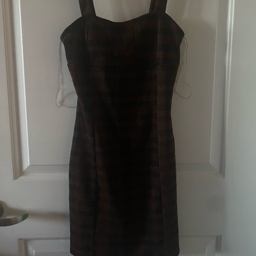 Liz & Sara Plaid Classy Dress